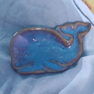 Blue Whale Ceramic Trinket Dish